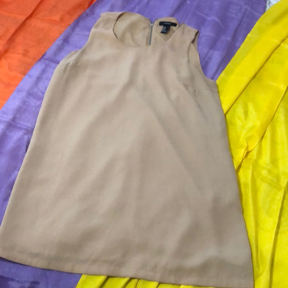 Light tan office friendly tank/blouse